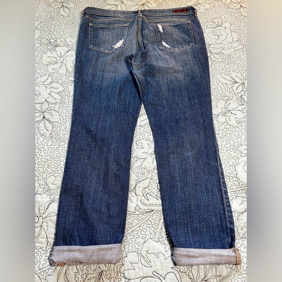 ARTICLES OF SOCIETY Distressed Straight Cropped Jeans Size 31 - Picture 3 of 11